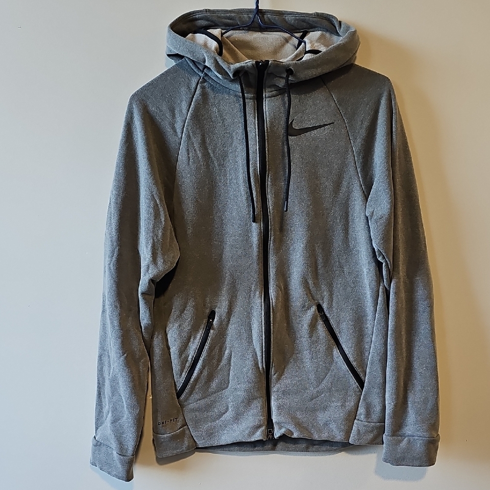 Nike Small Gray Zip-Up Hoodie